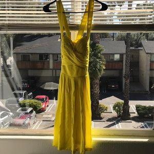 Bright yellow dress
